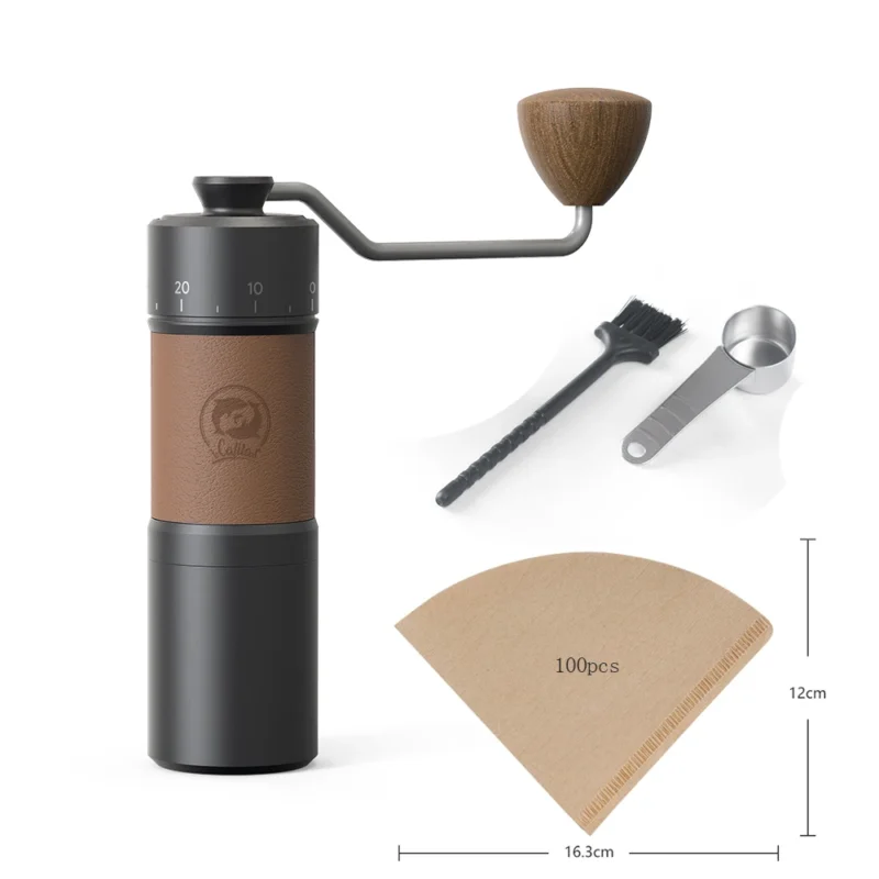 Premium Stainless Steel Manual Coffee Grinder with 40mm Burrs for Precision Brewing - Image 7