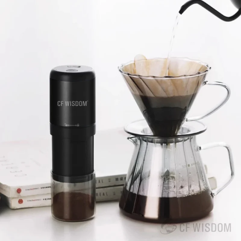 Premium Stainless Steel Electric Coffee Grinder with 5-Star Burrs for Espresso and Pour Over - Image 4