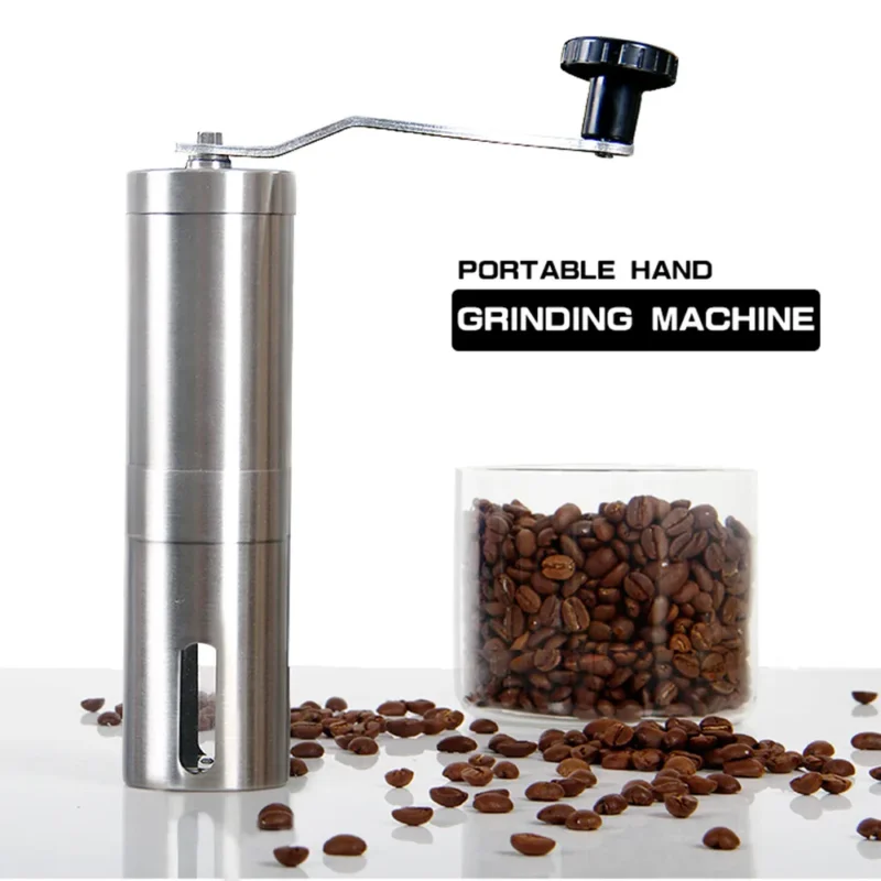 Stainless Steel Conical Burr Manual Coffee Grinder with 15 Settings for Pour Over - Image 2