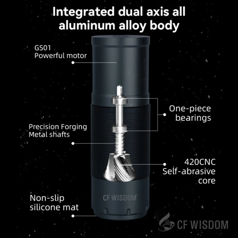 Premium Stainless Steel Manual Coffee Grinder with Portable Design for Camping and Espresso - Image 6