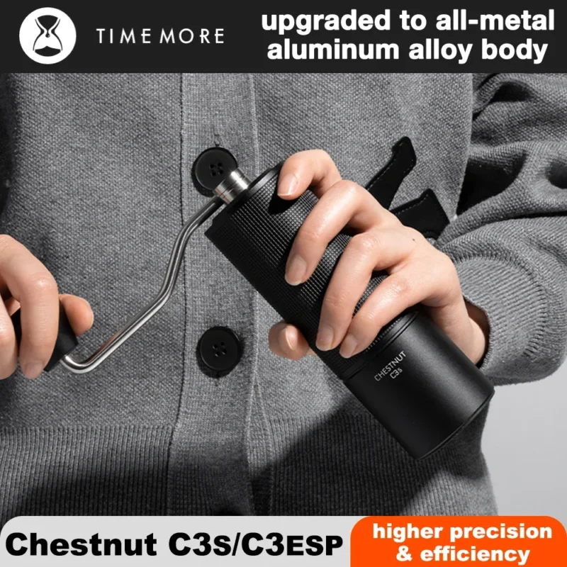 Premium All-Metal Stainless Steel Manual Coffee Grinder with Adjustable Settings for Pour Over - Image 5