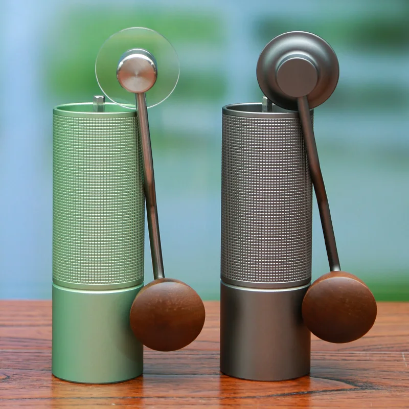 Versatile stainless steel manual coffee grinder for multiple brewing methods