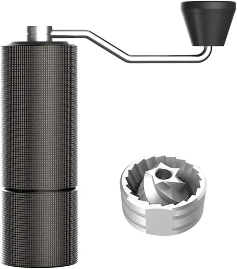 Premium Stainless Steel Conical Burr Manual Coffee Grinder with CNC Precision and 25g Capacity