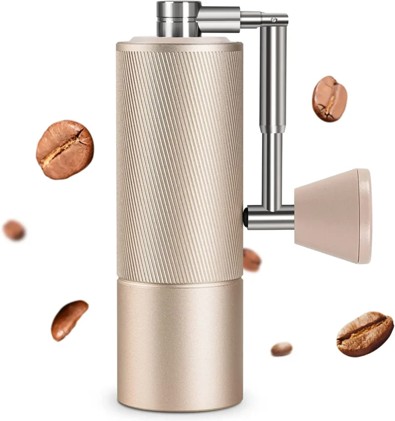 Foldable Stainless Steel Conical Burr Manual Coffee Grinder with Adjustable Settings for Travel - Image 9
