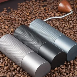 Stainless Steel Manual Burr Coffee Grinder with Diamond Precision Settings for Home Brewing