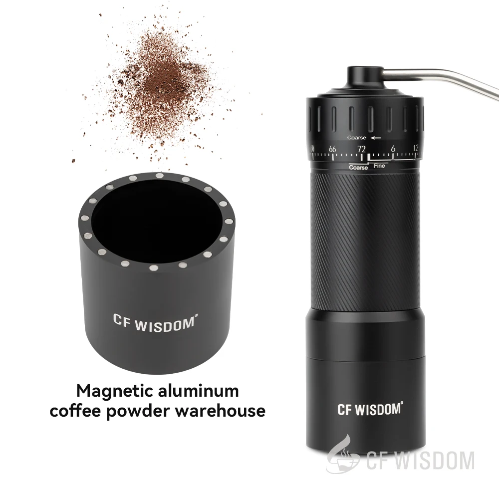 Premium manual coffee grinder with precise adjustment capabilities ideal for espresso