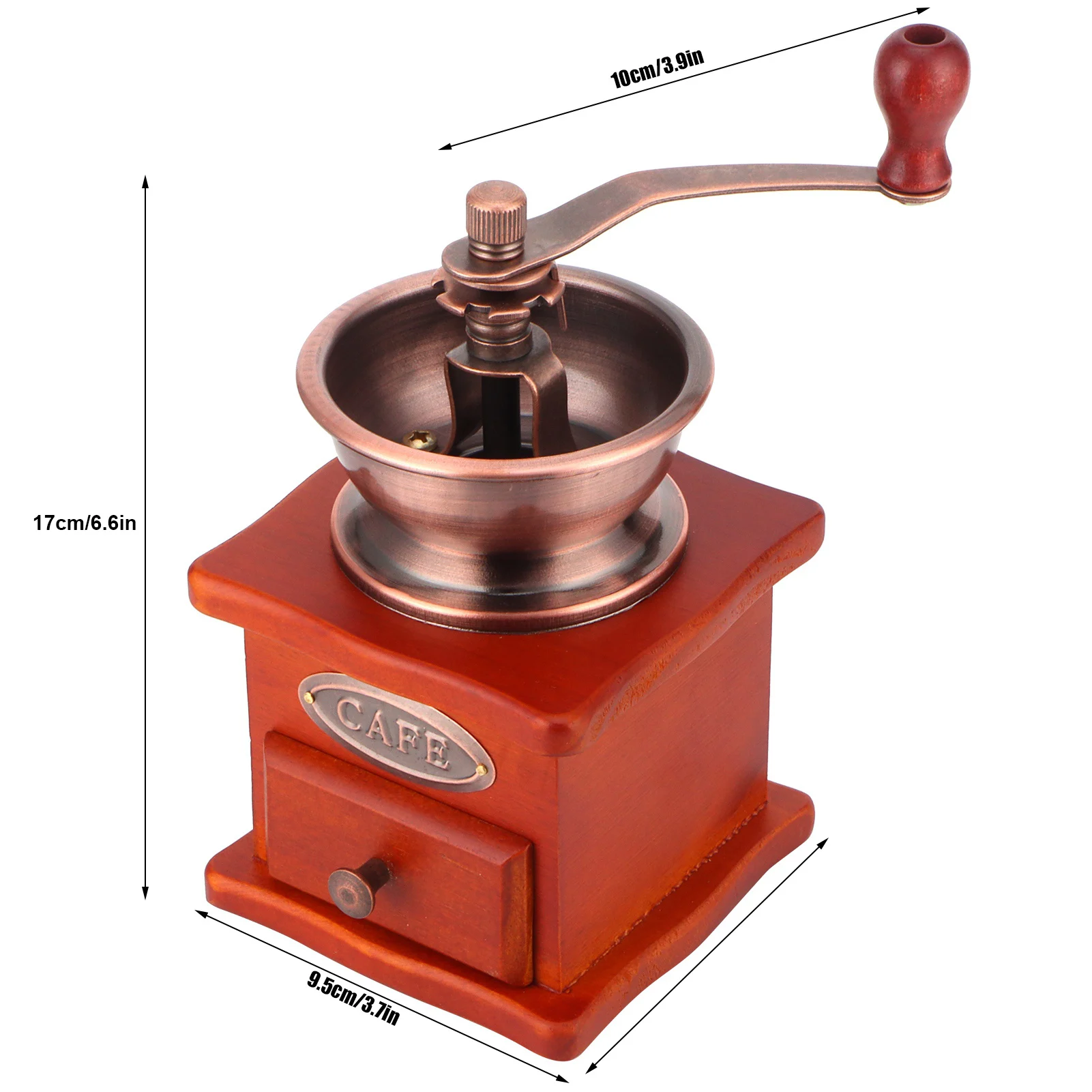 Traditional burr grinder mechanism showing parts requiring regular maintenance for longevity