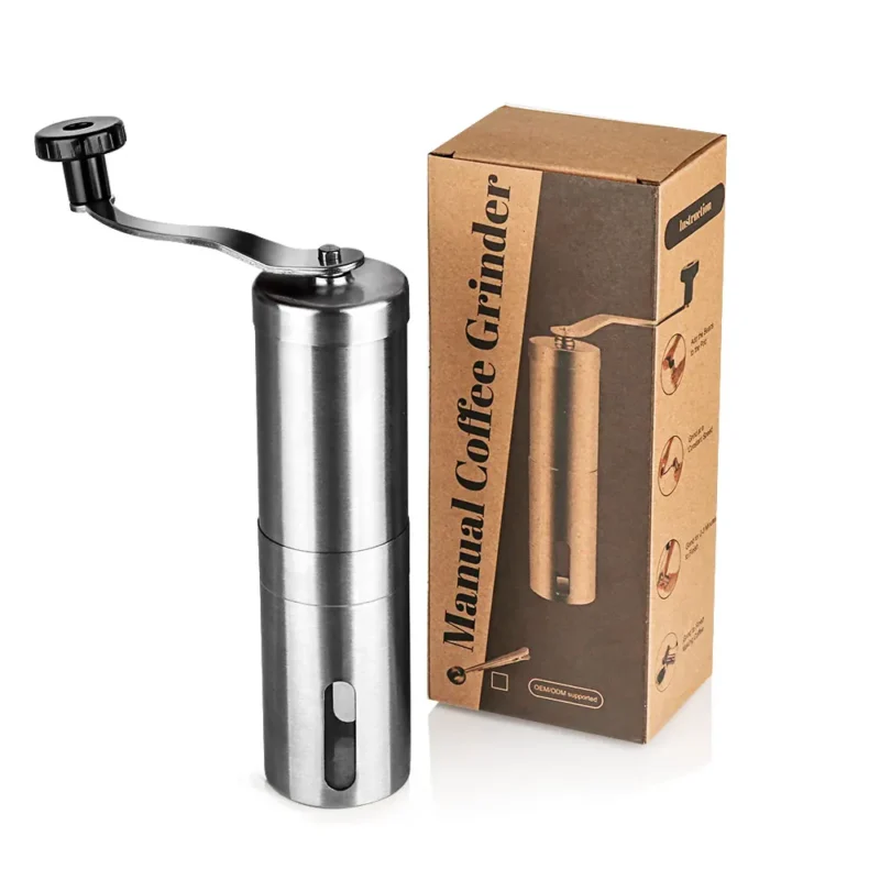 Stainless Steel Conical Burr Manual Coffee Grinder with 15 Settings for Pour Over - Image 7