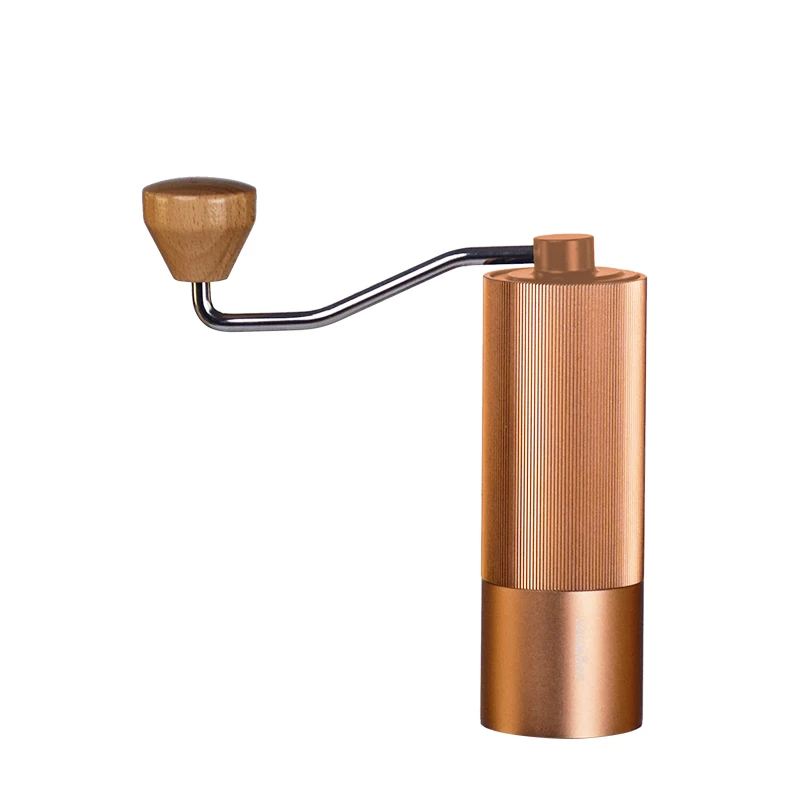 Durable manual coffee grinder with adjustable settings ideal for travel use