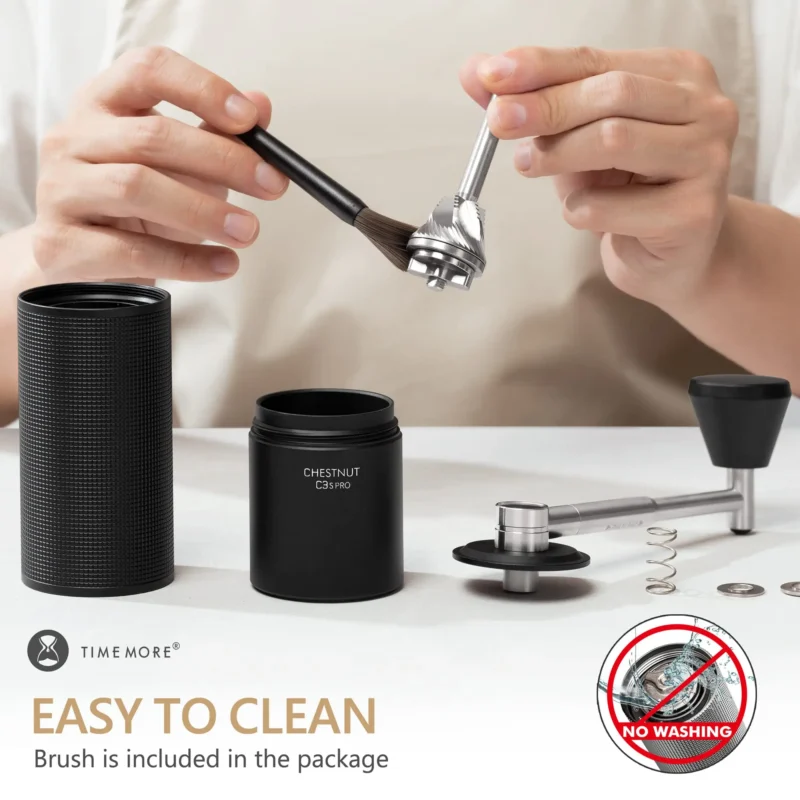 Premium Stainless Steel Manual Coffee Grinder with Foldable Crank for Espresso Brewing - Image 4