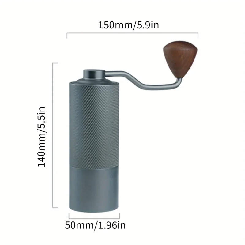 Stainless Steel Conical Burr Manual Coffee Grinder with Adjustable Settings for Pour Over - Image 5