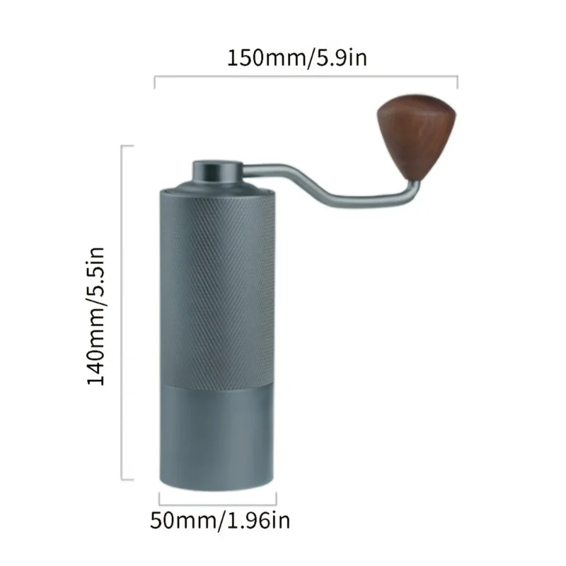 Stainless Steel Conical Burr Manual Coffee Grinder with Adjustable Settings for Pour Over - Image 6