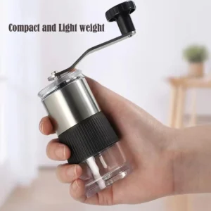 Portable Ceramic Burr Manual Coffee Grinder with Removable Core for Travel