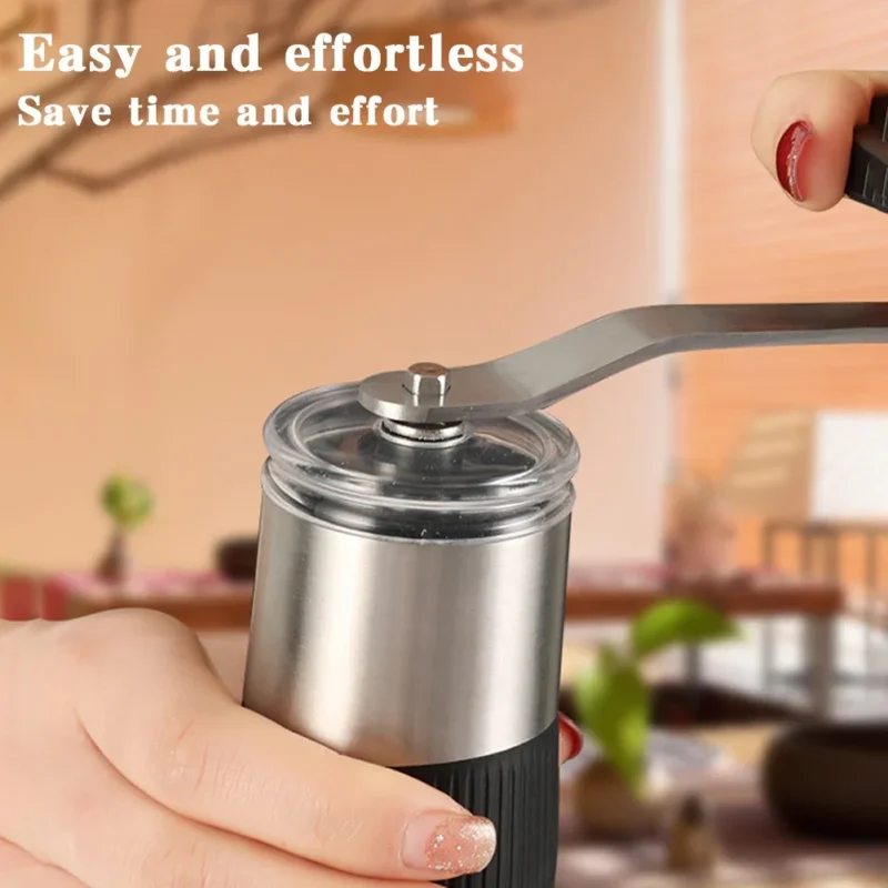 Portable Ceramic Burr Manual Coffee Grinder with Removable Core for Travel - Image 2