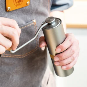 Stainless Steel Conical Burr Manual Coffee Grinder with Adjustable Settings for Travel