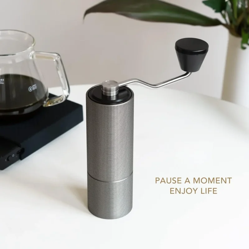 Premium Stainless Steel Conical Burr Manual Coffee Grinder with CNC Precision and 25g Capacity - Image 6