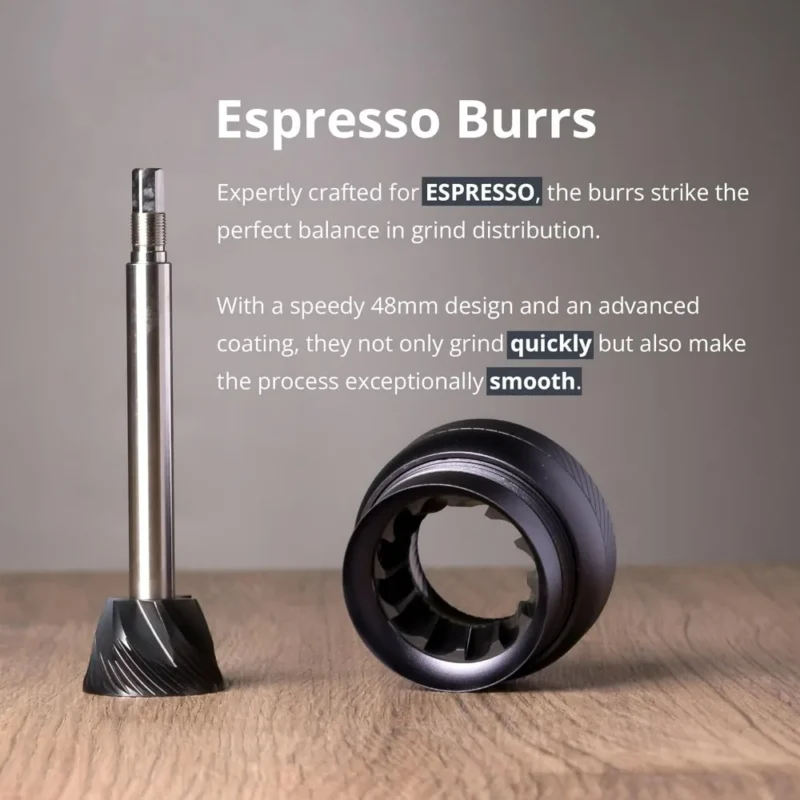 Stainless Steel Conical Burr Manual Coffee Grinder with Foldable Handle and Magnetic Catch Cup - Image 2