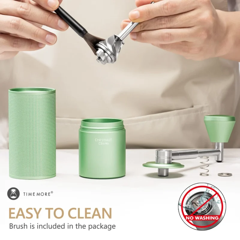 Premium Stainless Steel Manual Coffee Grinder with Foldable Crank for Espresso Brewing - Image 2