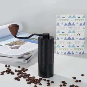 Stainless Steel Conical Burr Manual Coffee Grinder with Adjustable Settings for Pour Over