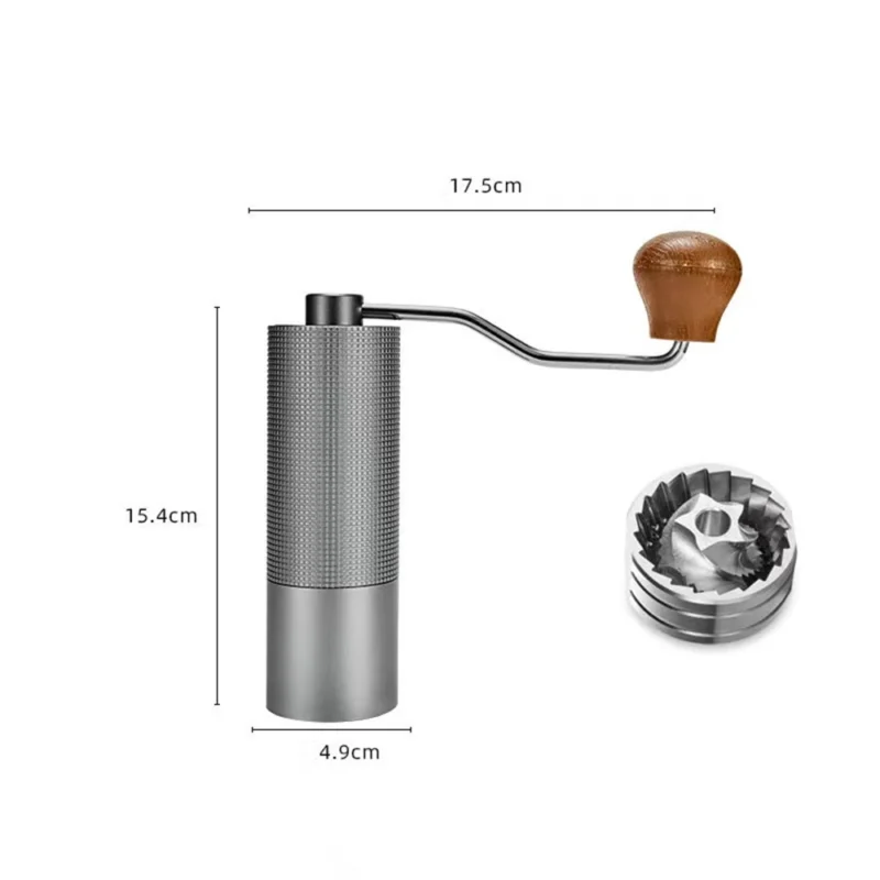 Premium Stainless Steel Manual Coffee Grinder with Precision Burr for Consistent Brew - Image 7