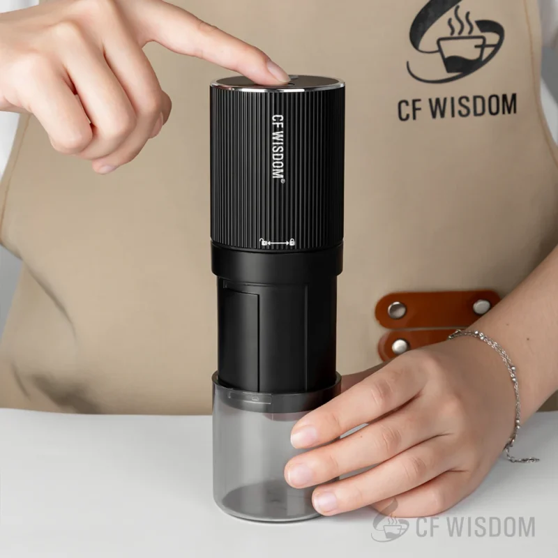 Precision Six-Star Burr Portable Electric Coffee Grinder with 1800mAh Battery for Espresso - Image 4