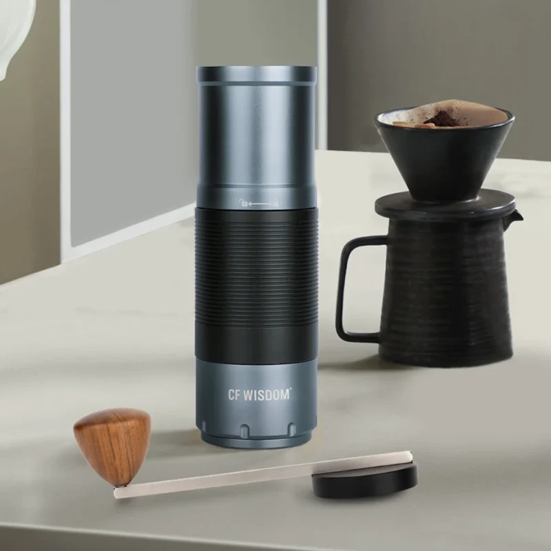Premium Stainless Steel Manual Coffee Grinder with Portable Design for Camping and Espresso - Image 3