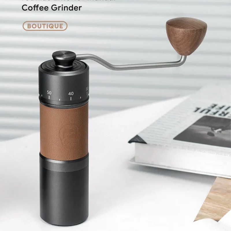 Premium Stainless Steel Manual Coffee Grinder with 40mm Burrs for Precision Brewing - Image 2