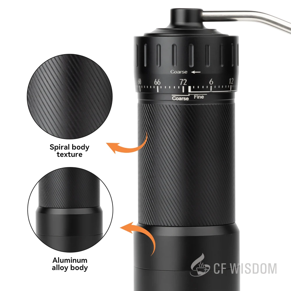 Premium compact manual coffee grinder ideal for travel brewing
