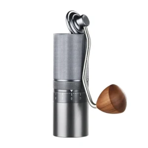 Stainless Steel Conical Burr Manual Coffee Grinder with Adjustable Settings for Pour Over