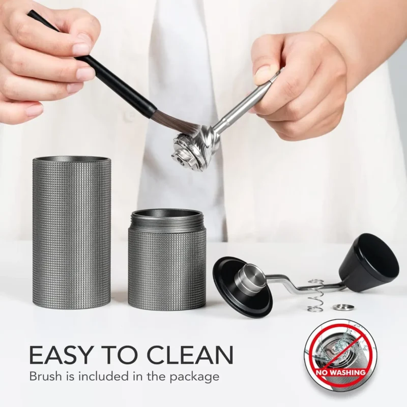 Premium Stainless Steel Conical Burr Manual Coffee Grinder with CNC Precision and 25g Capacity - Image 5