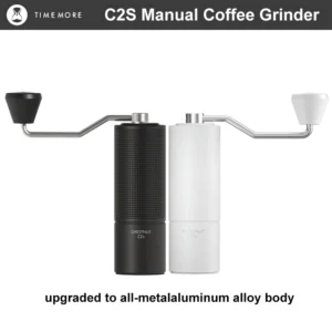 Premium Stainless Steel Manual Coffee Grinder with Integrated Metal Body for Travel