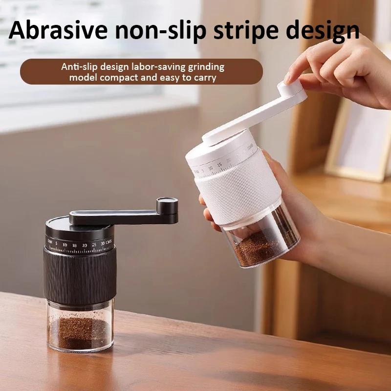 Precision ceramic burr grinder with advanced adjustment system for espresso