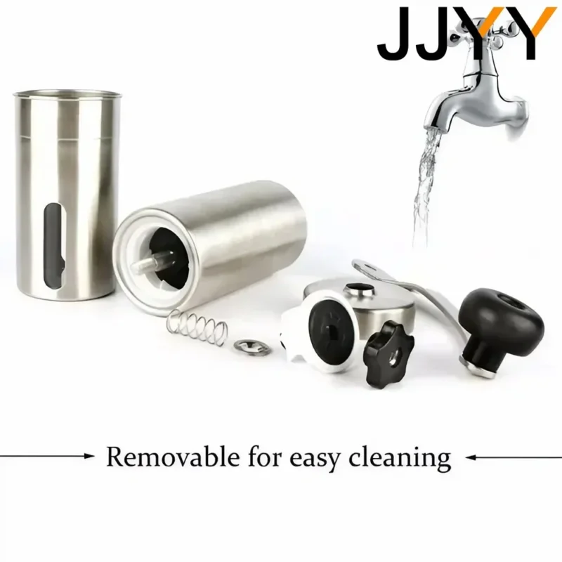 Stainless Steel Burr Manual Coffee Grinder with Adjustable Settings for Home Brewing - Image 5