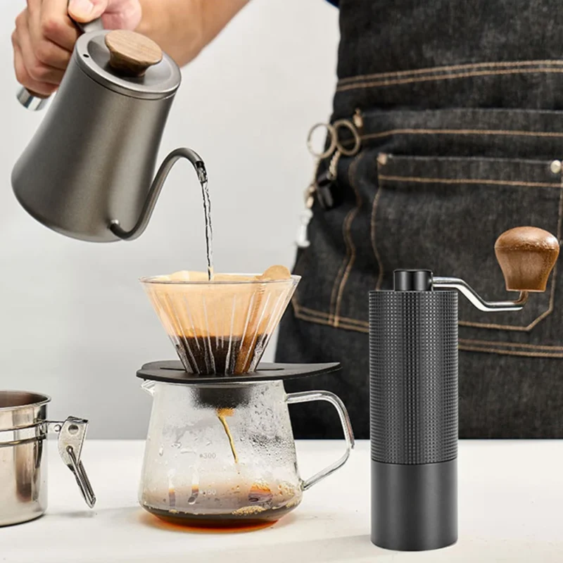 Premium Stainless Steel Manual Coffee Grinder with Precision Burr for Consistent Brew - Image 6