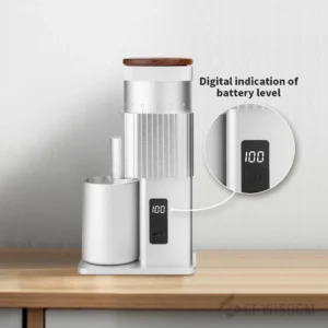 Portable Electric Coffee Grinder with Six-Star Burr for Precision Brewing