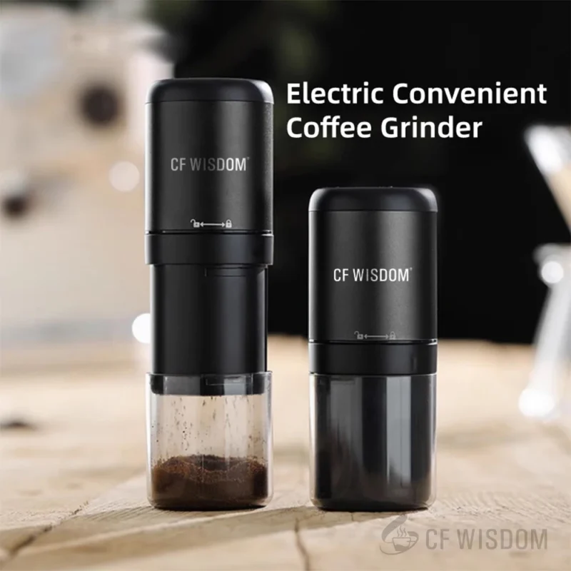 Portable Rechargeable Stainless Steel Electric Coffee Grinder with 15g Capacity for Travel - Image 2