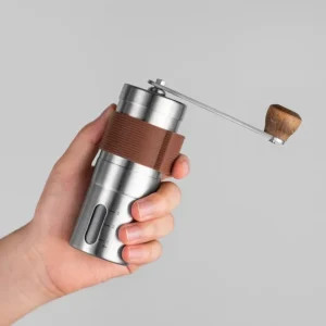 Premium Aluminum Alloy Manual Coffee Grinder with Conical Burr for Pour Over Coffee