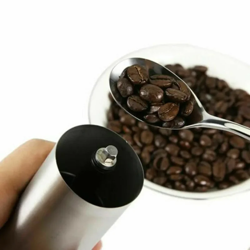 Stainless Steel Ceramic Burr Manual Coffee Grinder with Adjustable Settings for Pour Over Coffee - Image 4