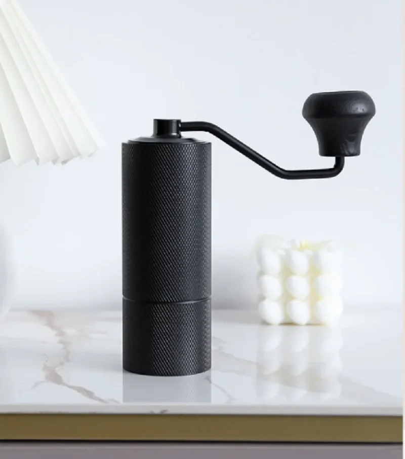 Stainless Steel Burr Manual Coffee Grinder with Adjustable Settings for Home Brewing - Image 2