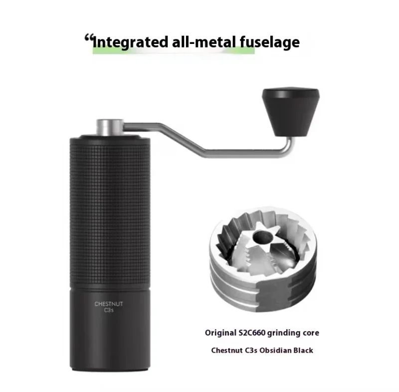 Stainless Steel Burr Manual Coffee Grinder with Adjustable Settings for Precision Brewing - Image 11