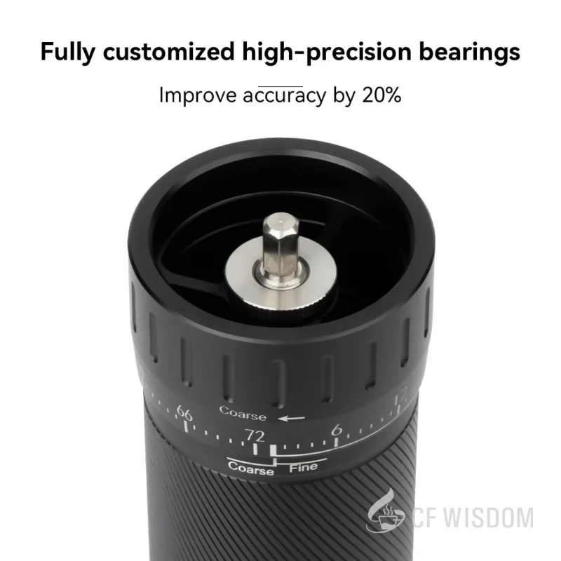 Stainless Steel Conical Burr Manual Coffee Grinder with Adjustable Settings for Pour-Over - Image 5