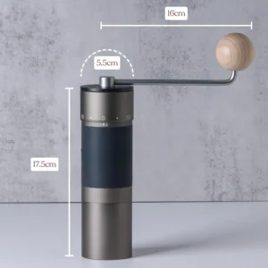 Premium Stainless Steel Burr Manual Coffee Grinder with Adjustable Settings for Multiple Brewing Methods
