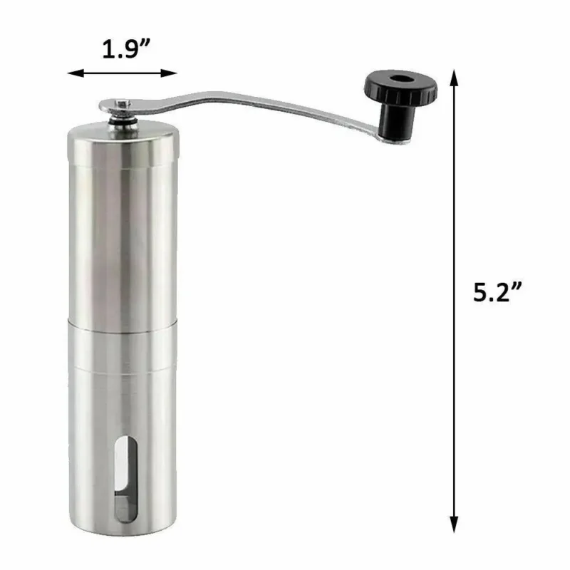 Stainless Steel Ceramic Burr Manual Coffee Grinder with Adjustable Settings for Pour Over Coffee - Image 5