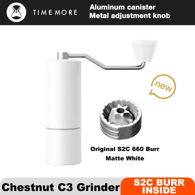 Stainless Steel Professional Manual Coffee Grinder with Double Bearings for Pour-Over and Espresso - Image 5