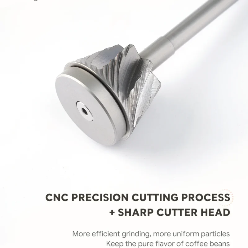 Premium Stainless Steel Manual Coffee Grinder with Titanium Burrs for Precision Brewing - Image 6