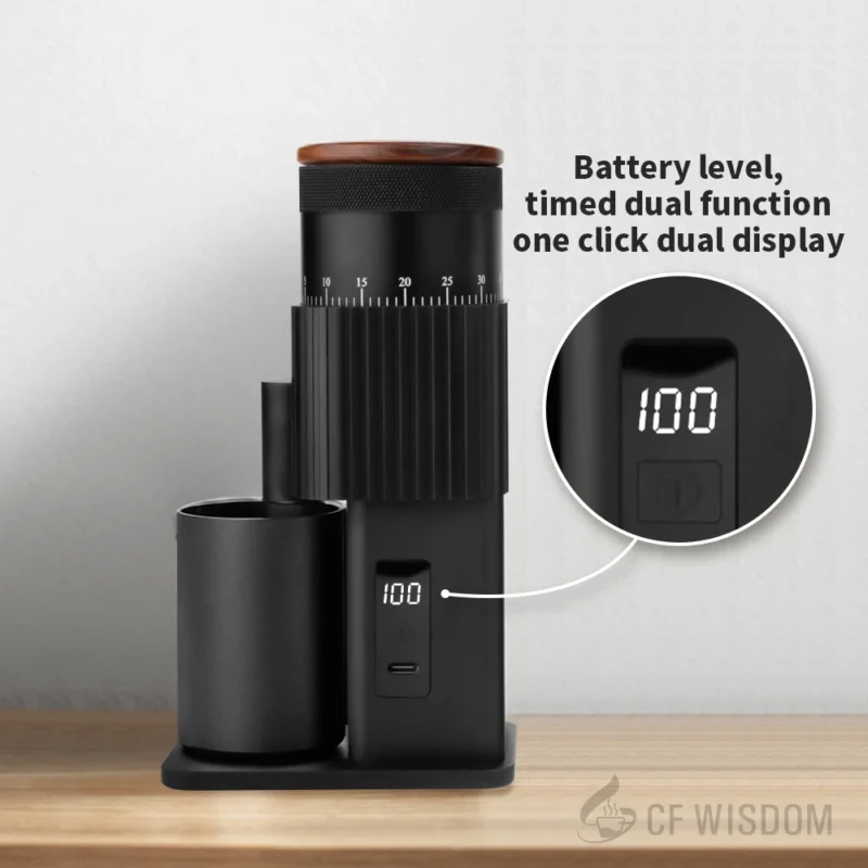 Premium Stainless Steel Electric Burr Coffee Grinder with Precision Settings for Espresso and Drip - Image 6