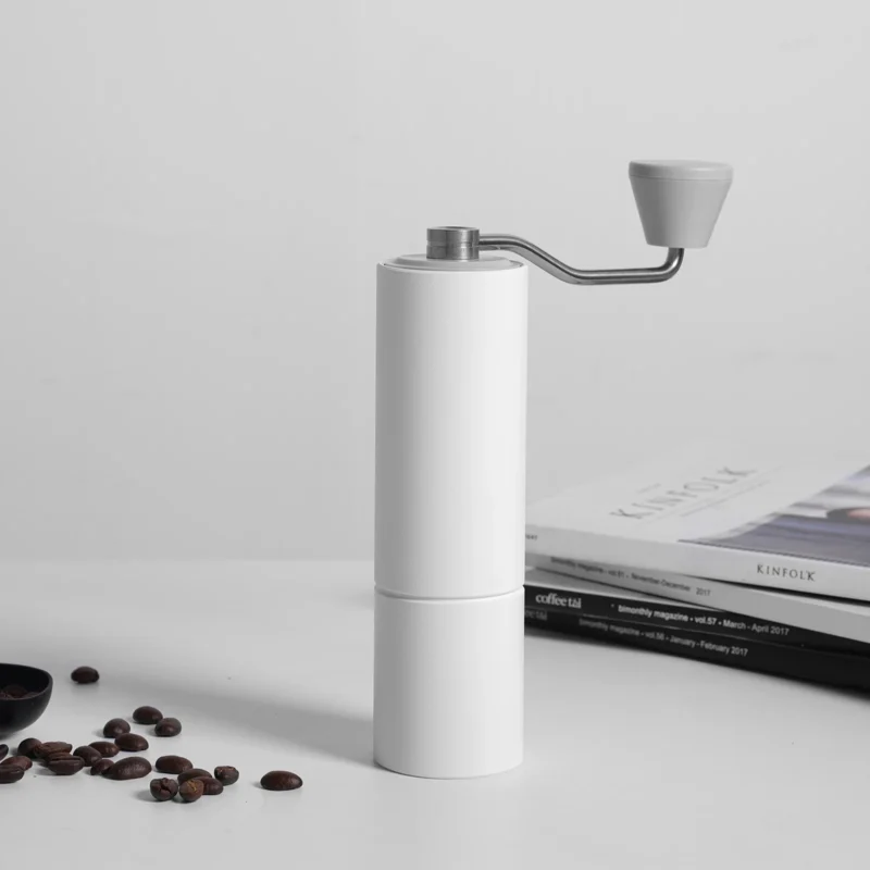 Aluminum Alloy Stainless Steel Burr Manual Coffee Grinder with Adjustable Settings for Espresso - Image 2
