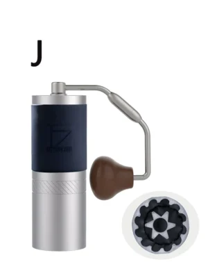 Premium Stainless Steel Burr Manual Coffee Grinder with 48mm Precision Burrs for Artisanal Brewing