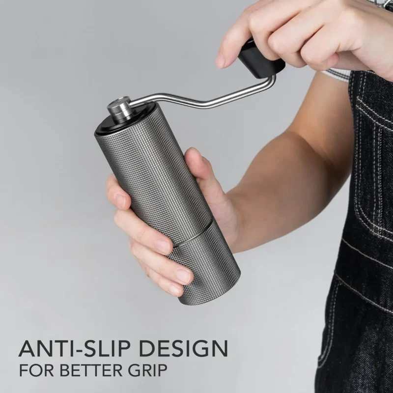 Premium Stainless Steel Conical Burr Manual Coffee Grinder with CNC Precision and 25g Capacity - Image 4