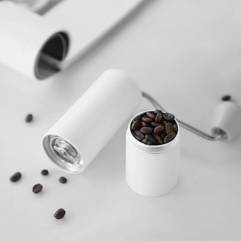 Aluminum Alloy Stainless Steel Burr Manual Coffee Grinder with Adjustable Settings for Espresso - Image 4